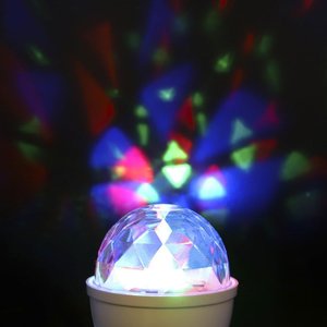 Luci LED da discoteca RGB lampada a LED 360 ° rotante E27 3W effetto stroboscopico-illuminazione/lampadine - Product Image 5
