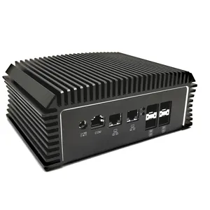 Fanless תעשייתי מיני מחשב שרת עם 2 LAN & 4 Intel I350-AM2 Gigabit סיבים