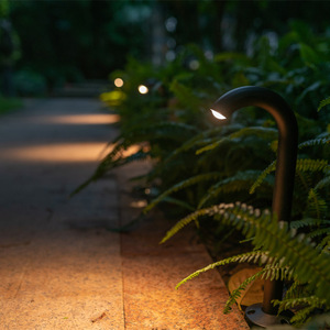 Lampe de jardin en forme de J, alimentation directe usine, DC24V, en aluminium, étanche IP65, pour cour, parc, allée, éclairage paysager, lumière LED pour pelouse - Product Image 4