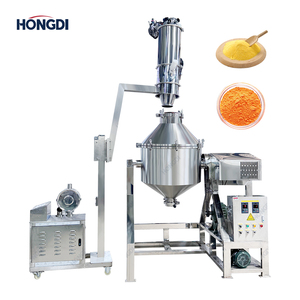 Mélangeur à double cône de précision en acier inoxydable avec moteur AC et alimentateur sous vide intégré pour le traitement uniforme des poudres chimiques - Product Image 1