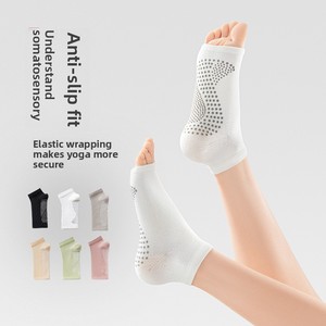 Calzini Sportivi Professionali da <span class=keywords><strong>Donna</strong></span> per Pilates, Fitness, Danza e Yoga, con Punta Aperta, Antiscivolo in Silicone, Antibatterici, Lavorati a Maglia - Product Image 2
