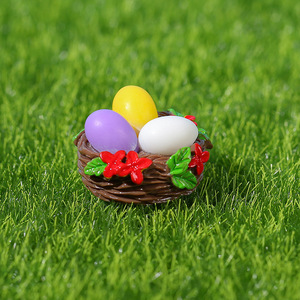 <b>Easter</b> Egg Bunny Miniature Landscape <b>Ornament</b> Resin Craft DIY Decor Indoor Outdoor <b>Easter</b> Decoration Handmade - Product Image 3
