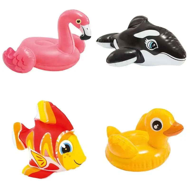 Intex 58590 simpatici animali divertenti giochi in piscina giochi d'acqua Set regalo per bambini per vasca da bagno giocattoli gonfiabili per il bagnetto