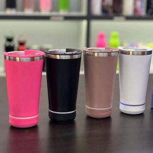 Gobelet isotherme personnalisé en acier inoxydable avec ouvre-bouteille intelligent et haut-parleur, bouteille d'eau extérieure avec pompe, tasse de voyage pour voiture - Product Image 2