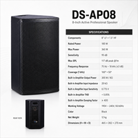 Moniteur de scène actif professionnel en bois de 12 pouces avec DSP pour utilisation intérieure/extérieure, système PA OEM personnalisé