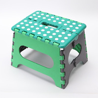 Tabouret pliant moderne en plastique PP Creative Dots - Durable, léger, réutilisable, réglable, portable, écologique, couleur personnalisable