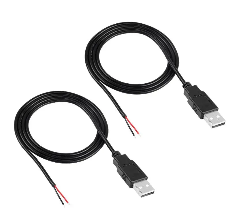 สายไฟข้อมูล USB สาย DIY Pigtail สําหรับอุปกรณ์ USB ที่ติดตั้งหรือยกเปลี่ยนซ่อม DIY (1M)