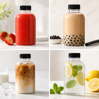 Bouteille en PLA biodégradable de 500 ml et 1 L à large ouverture, de qualité alimentaire, pour jus et boissons, emballage écologique en gros