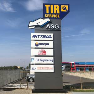 Cartellone pubblicitario commerciale esterno Lc Custom Business Display illuminato pilone segnaletica per Hotel pilone segno - Product Image 2