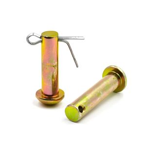 Đầu phẳng Chốt pin 6mm Đường kính đen/sáng kết thúc pin định vị với lỗ - Product Image 5