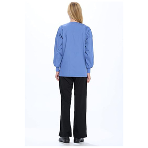 Giacca da donna a manica lunga con <span class=keywords><strong>testo</strong></span> personalizzato ricamato con divise da riscaldamento da ospedale - Product Image 2