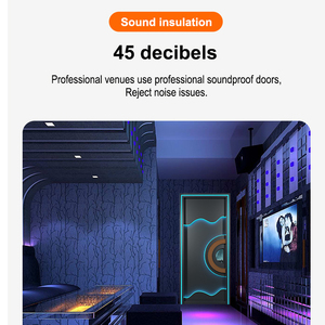 Chất lượng cao chuyên nghiệp cách âm acoustic KTV cửa thương mại bên eSports rạp chiếu phim rạp chiếu phim LED CỬA với LED dải ánh sáng - Product Image 3