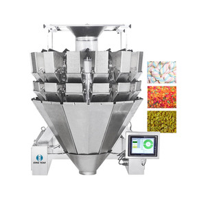 Frijoles automáticos Semillas de arroz Grano Queso triturado Caramelo Hardware para alimentos Hoyuelo <span class=keywords><strong>Multihead</strong></span> <span class=keywords><strong>Weigher</strong></span> 2.5L - Product Image 1