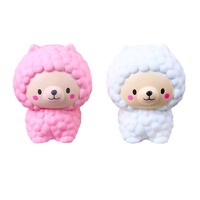 Jouet Squishy Alpaga Viral en PU à Rebond Lent, Jouet Anti-Stress à Presser, Jouet Fidget Unisexe Tous Âges, Vente en Gros Usine