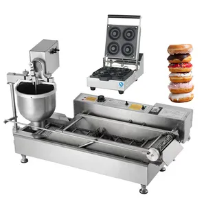 Commerciële Donuts Crème Injectie Machine Koeler Coocking Brood/Pizza/Donut Friteuse Deeg Industriële Making Machine