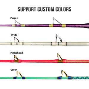 Canne à pêche en <span class=keywords><strong>mer</strong></span> OEM/ODM Saltwater Game 1 <span class=keywords><strong>Section</strong></span> 5'5'' 7' Deep Drop Ocean Jigging Rod FUJI Gold Guides pour thon et marlin - Product Image 3