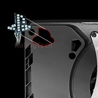 RGB Logo LED Licht für PS5 Slim Konsole beleuchtetes LED Logo mit Musiksync DIY Dekoration für Playstation 5 Slim Zubehör