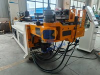 Máquina Dobladora de Tubos Cuadrados Hidráulica Automática Alemana DW63CNC, Diámetro 25mm, para Invernaderos, Dobladora de Tubos de Aluminio de 2mm