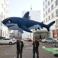 Nouveau costume de requin gonflable pour défilé, décoration gonflable de requin, marionnette de requin gonflable pour la marche, publicité, costumes de défilé, requin gonflable
