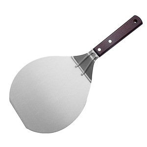 Pizza Spatula 430Mm Round Stainless Steel With Wooden Handle For Baking Transfer - Product Image 4