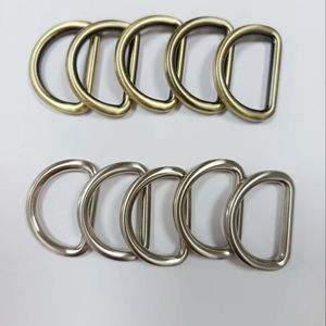 Correa de bolso de forma redonda de metal grueso, correa de perro, collar de cadena, anillo en D plano - Product Image 1