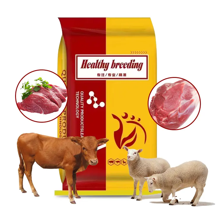 Высокоэффективный 5% Комбикорм для говядины, крупного рогатого скота, овец, коз, коз, с низкой ценой, кормовая добавка, кормовые добавки для скота