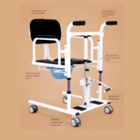 Machine de transfert pour personnes âgées alitées, multifonctionnelle, pour patients paralysés, chaise de toilette et de douche réglable, mobile, pour soins infirmiers