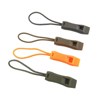 Porte-clés sifflet de sécurité lumineux et plat, personnalisable, pour sac, gilet de sauvetage, avec fermeture éclair, fabricant