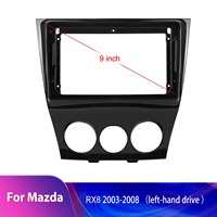 Autoradio Android 9 pouces Carplay Android Auto 2 DIN Autoradio pour Mazda Rx8 2003-2008 Conduite à gauche GPS Audio de voiture