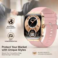 Jam Tangan Pintar AMOLED HK80 1,95 Inci untuk Pria Wanita, Pemantau Tekanan Darah Dinamis, Pemantau Oksigen, Pelacak Tidur, Kontrol Suara, Aplikasi FitCloudPro