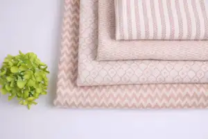 Fashion Design Stripe 160cm 300gsm Knit 95% Organic Cotton 5% Spandex Micro Fleece Velvet Fabric
