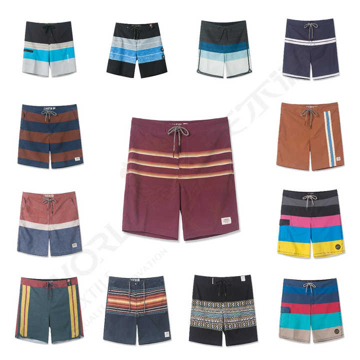 Recycled Printed Swimshorts Water is Life GRS/Vegan - Blue