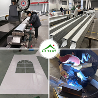 Tente de court de tennis haute performance 36m X 18m résistant aux intempéries Structure coupe-vent renforcée Couverture en PVC Utilisation extérieure toute l'année