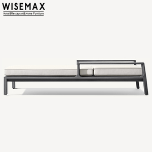 WISEMAX FURNITURE Mobilier d'extérieur moderne de haute qualité, lit de jardin en aluminium, chaise longue de patio pour se prélasser au bord de la piscine - Product Image 6