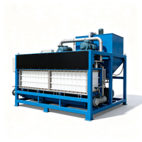 Machine industrielle automatique de fabrication de tubes 500 kg en acier inoxydable 304, contrôlée par PLC, avec pompe à eau Bristol pour l'industrie de la pêche