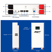 Batterie au lithium fer phosphate LiFePO4 16 kWh 48 V 51,2 V 314 Ah compatible avec les onduleurs, batterie solaire hors réseau, kits DIY, entrepôt UE
