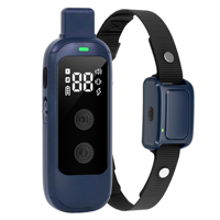 Collier de dressage pour chien rechargeable avec télécommande, 3 signaux sonores, 16 vibrations, choc statique, affichage numérique pour l'entraînement du comportement anti-aboiement du chien