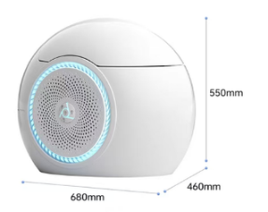 Toilet Pintar Keramik Terintegrasi Otomatis Cerdas dengan Kontrol Suara Musik, Desain Terbaru <span class=keywords><strong>2025</strong></span> Bentuk Telur, Warna Dapat Disesuaikan - Product Image 3