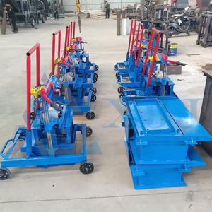 Halbautomat ische Maschine zur Herstellung von massiven Hohlziegeln Beton zement Kleine manuelle Blockform maschine - Product Image 3