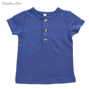 Enfants T-Shirt à manches courtes Logo personnalisé impression vêtements d'extérieur couleur unie vierge douce enfants fille garçon t-shirts - Product Image 4