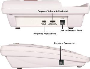 Téléphone à gros boutons pour téléphones terrestres pour personnes âgées malvoyantes, avec sonnerie extra forte, gros boutons faciles - Product Image 5