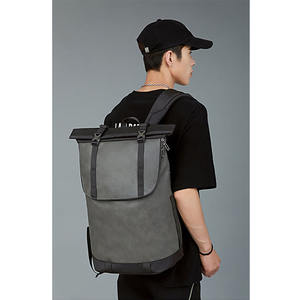 Sac à dos à enroulement personnalisé en cuir Oxford Sac à dos à enroulement pour ordinateur portable Capacité Sac à dos à roulettes pour hommes - Product Image 4