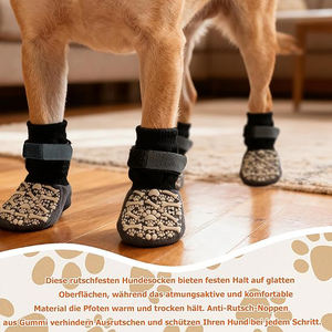 Calcetines para Perros para Evitar que se Laman las Patas, Protector de Patas, Control de Tracción en Pisos de Madera, Botines para Cachorros, Perros Grandes y Mayores - Product Image 3