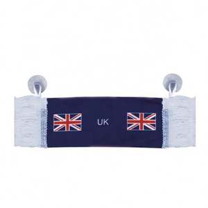 Drapeau national miniature de haute qualité 10*15cm pour fenêtre de voiture, impression numérique, couleurs vives, avec pompons, pour décoration de véhicule - Product Image 4