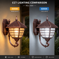 Lampe de rue extérieure de style européen, IP65, étanche, en aluminium et verre, AC 85-265V, pour villa, jardin, parc
