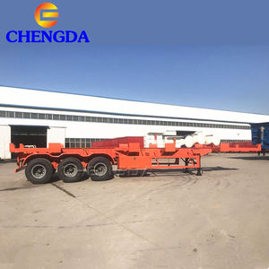 Châssis de semi-remorque squelette d'occasion 60 tonnes 3 essieux 20 pieds 40 pieds 45 pieds à vendre - Product Image 5