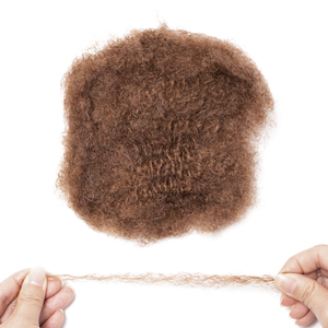 <span class=keywords><strong>Capelli</strong></span> Jiffy #30 <span class=keywords><strong>capelli</strong></span> umani alla rinfusa Afro crespi marroni per riparare le estensioni dei Dreadlocks <span class=keywords><strong>capelli</strong></span> naturali <span class=keywords><strong>castano</strong></span> <span class=keywords><strong>chiaro</strong></span> - Product Image 6