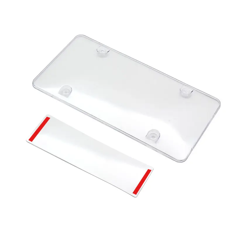 31 cm * 16 cm Kunststoff-Kennzeichenplatte transparent modischer Stil Auto-Schutz-Kennzeichenplatte verschleiert