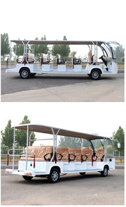 Bus électrique de tourisme 11 places, couleur personnalisée, toit ouvert, véhicule de navette pour passagers, 5220x1500x2070mm, 30km/h - Product Image 2