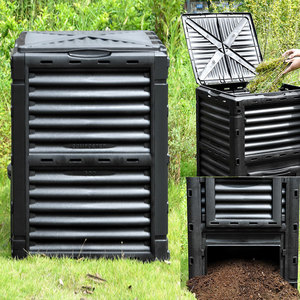 Composteur écologique 500L pour l'<span class=keywords><strong>extérieur</strong></span> Poubelle en plastique de grande capacité Poubelle <span class=keywords><strong>à</strong></span> compost pour le jardin et l'<span class=keywords><strong>extérieur</strong></span> - Product Image 4